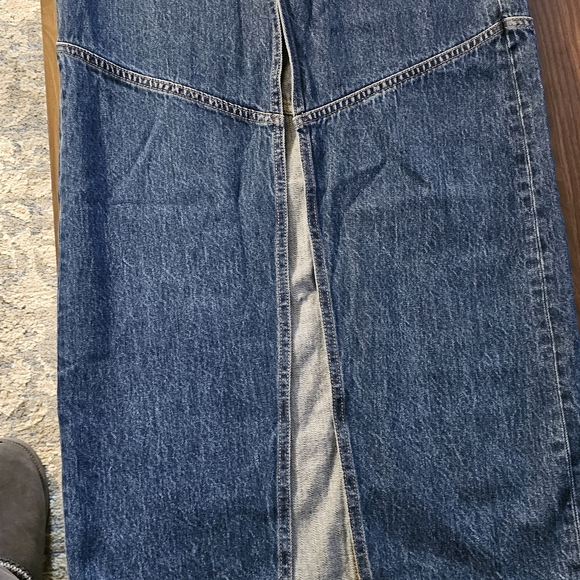 Madewell Blue A-Line Skirt - Picture 2 of 3